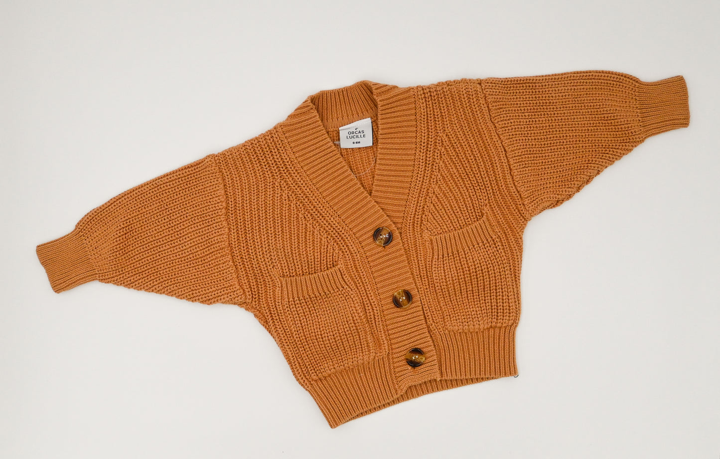 Chunky Knit Cardigan - Clementine