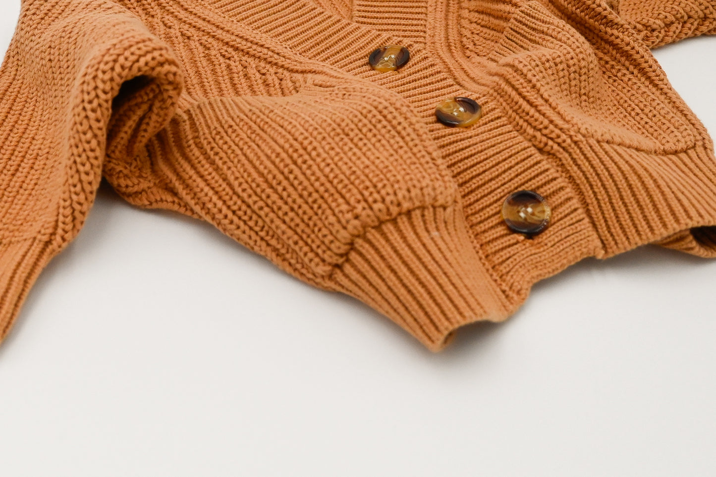 Chunky Knit Cardigan - Clementine