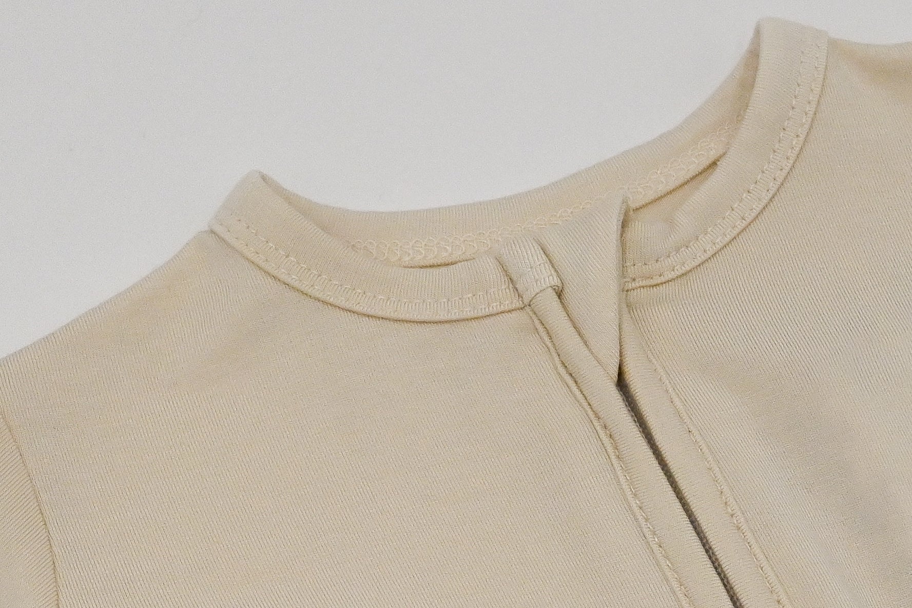 Zipper Romper - Cream