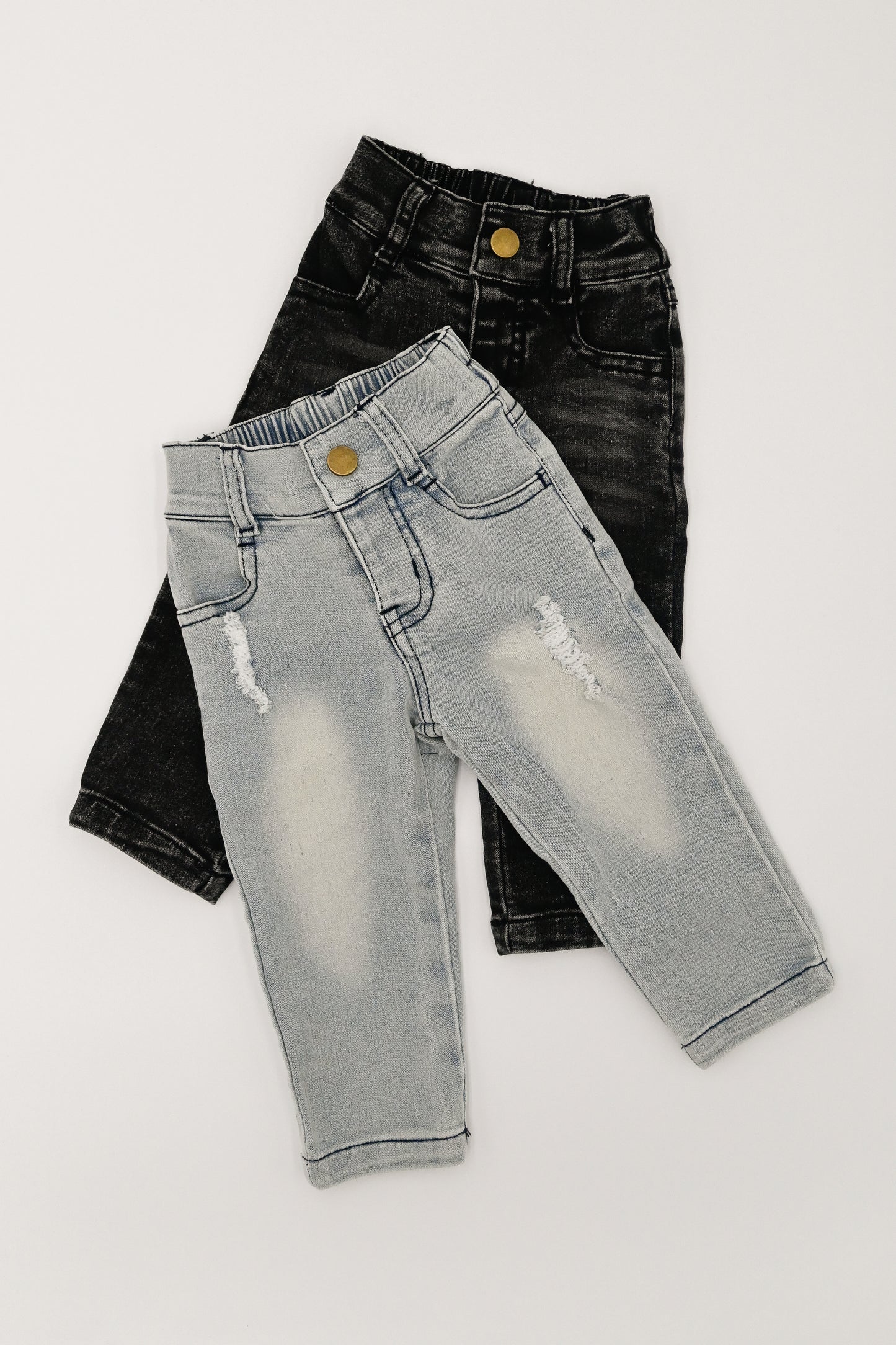 Stretch Denim - Faded Black