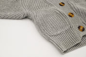 Chunky Knit Cardigan - Heather Gray