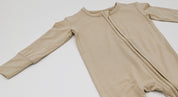 Zipper Footie - Tan