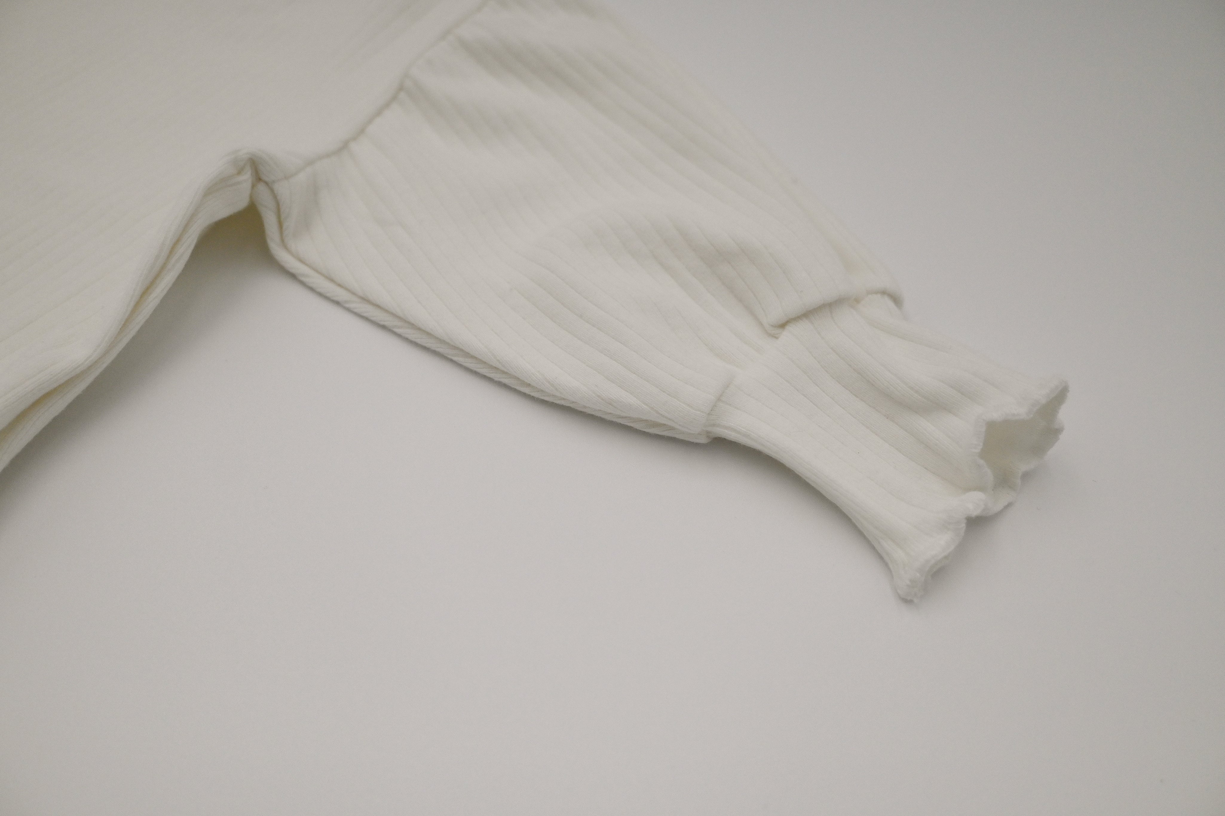 Ribbed Baby Bodysuit - Ecru
