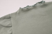 Ribbed Baby Bodysuit - Sage