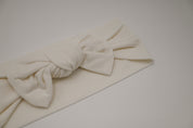 Headband Bow - White