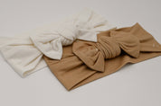 Headband Bow - White