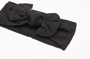 Ultra Soft Headband Bow - Black
