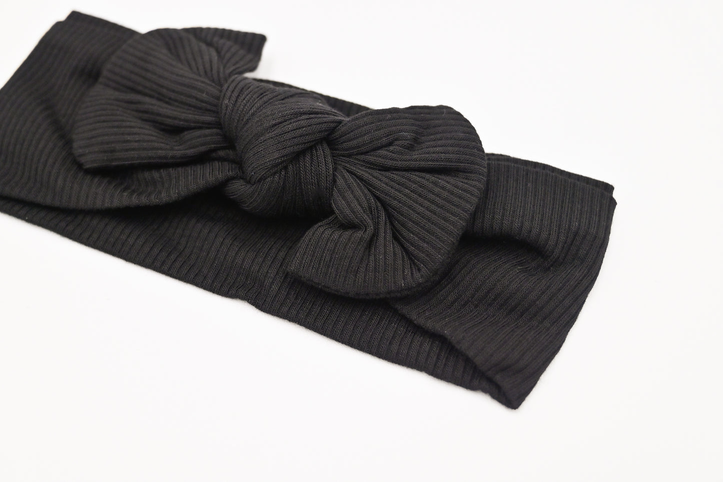 Ultra Soft Headband Bow - Black