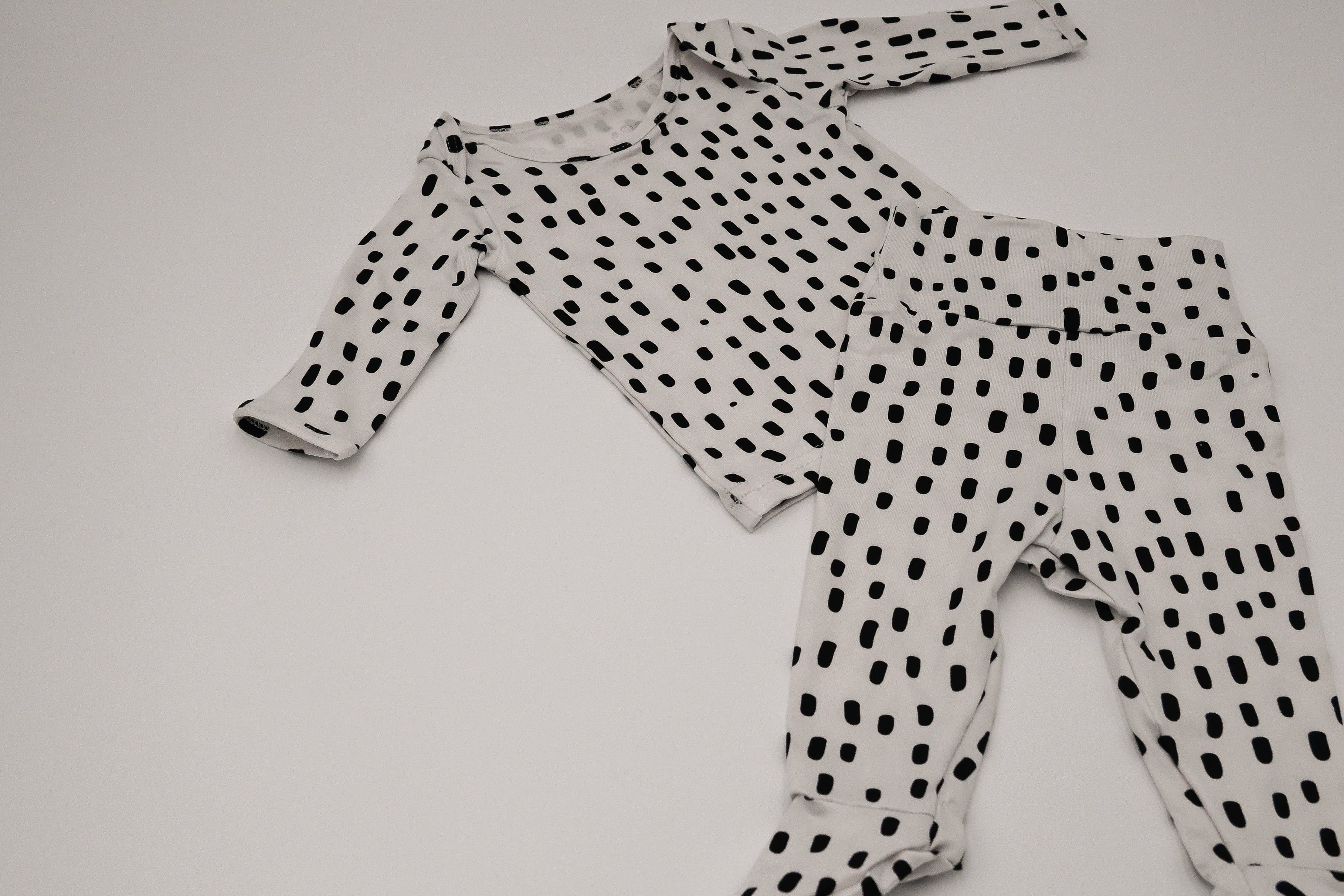 Two-Piece Polka Dot Pajama Set