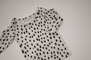 Two-Piece Polka Dot Pajama Set
