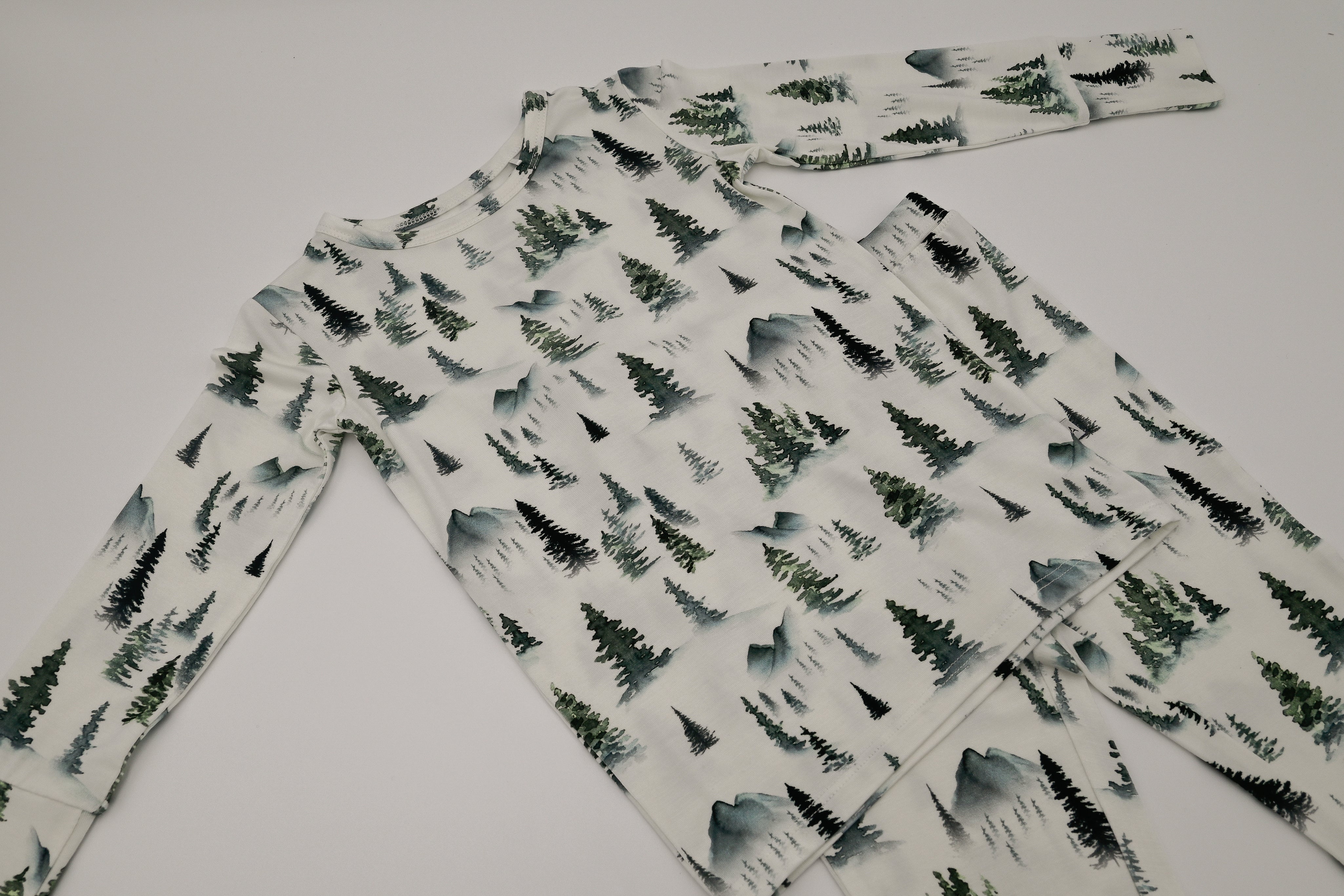 Two-Piece Pajama Set - Forest Trees