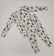 Two-Piece Pajama Set - Forest Trees