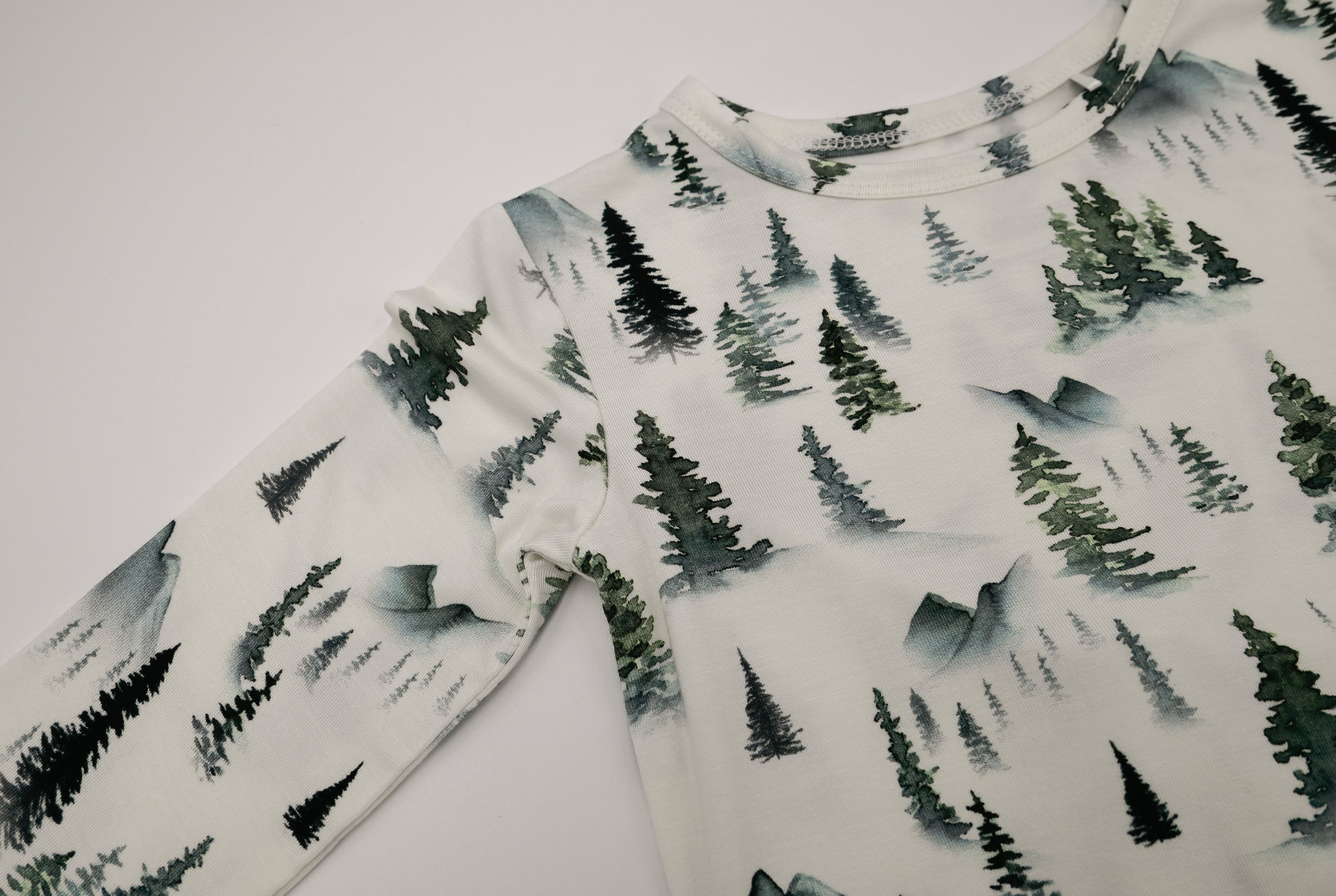 Two-Piece Pajama Set - Forest Trees