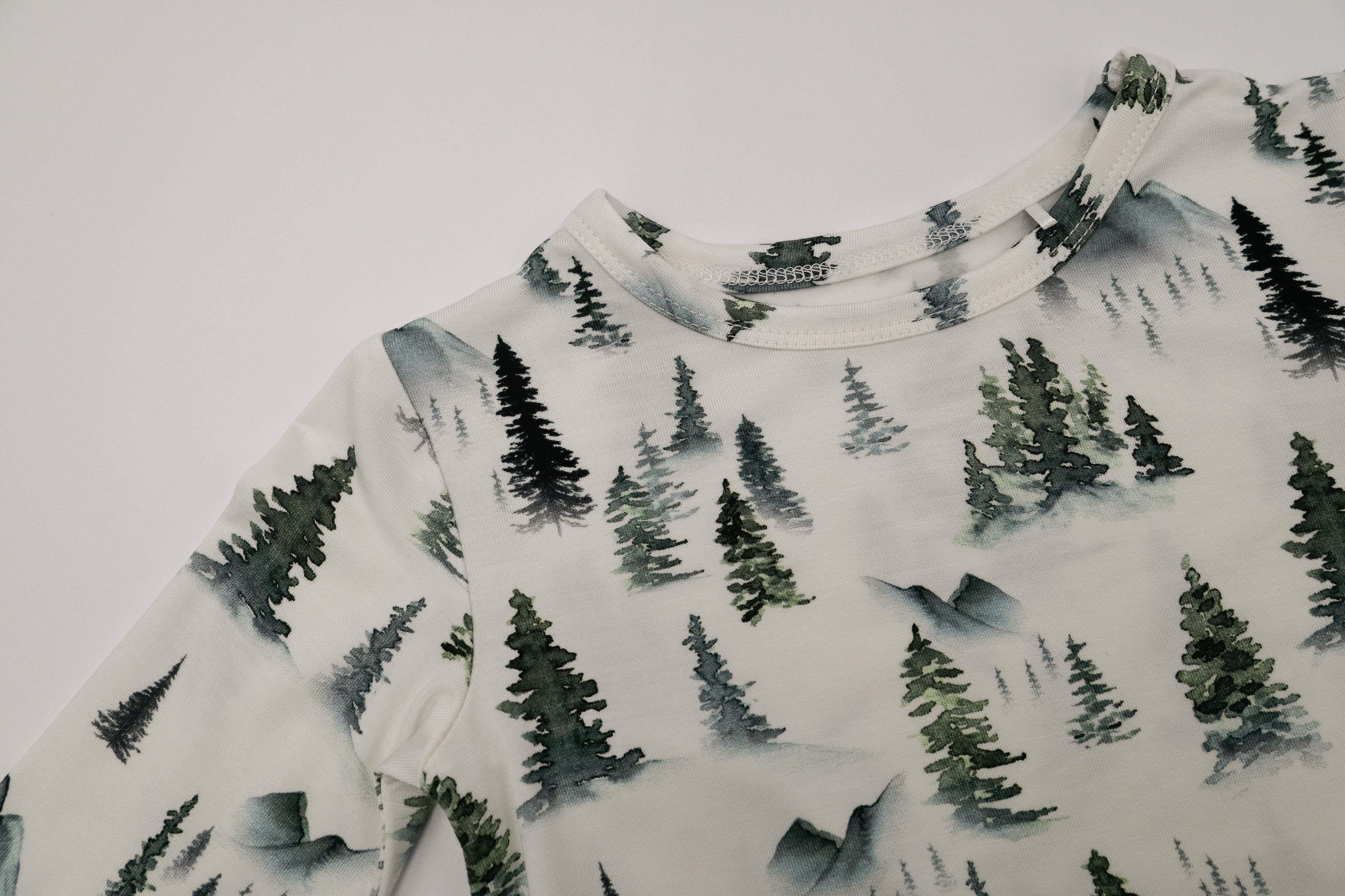 Two-Piece Pajama Set - Forest Trees