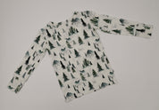 Two-Piece Pajama Set - Forest Trees