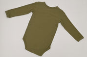 Long Sleeve Ribbed Bodysuit - Avocado