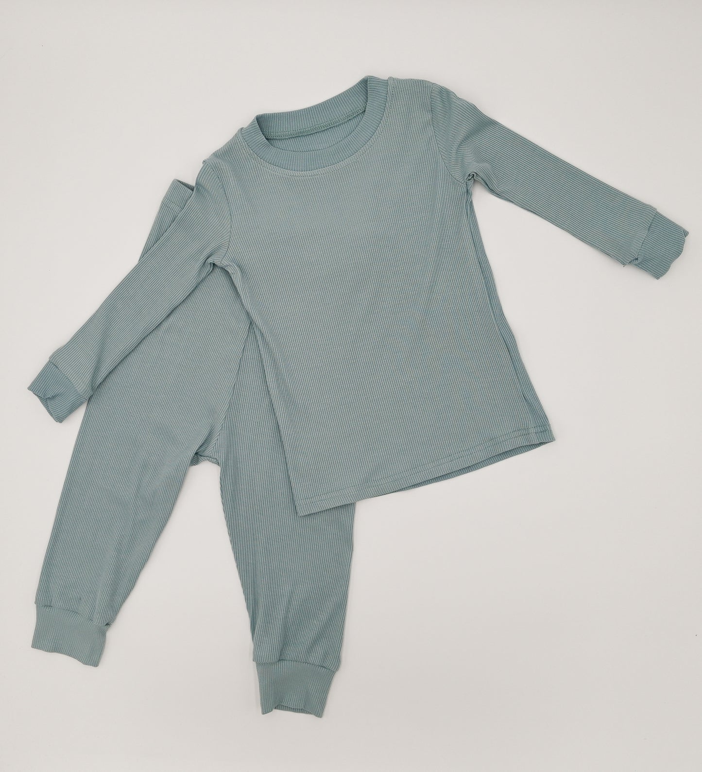 Two-Piece Blue Bird Pajama Set