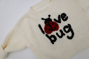 "Love Bug" Embroidered Sweater