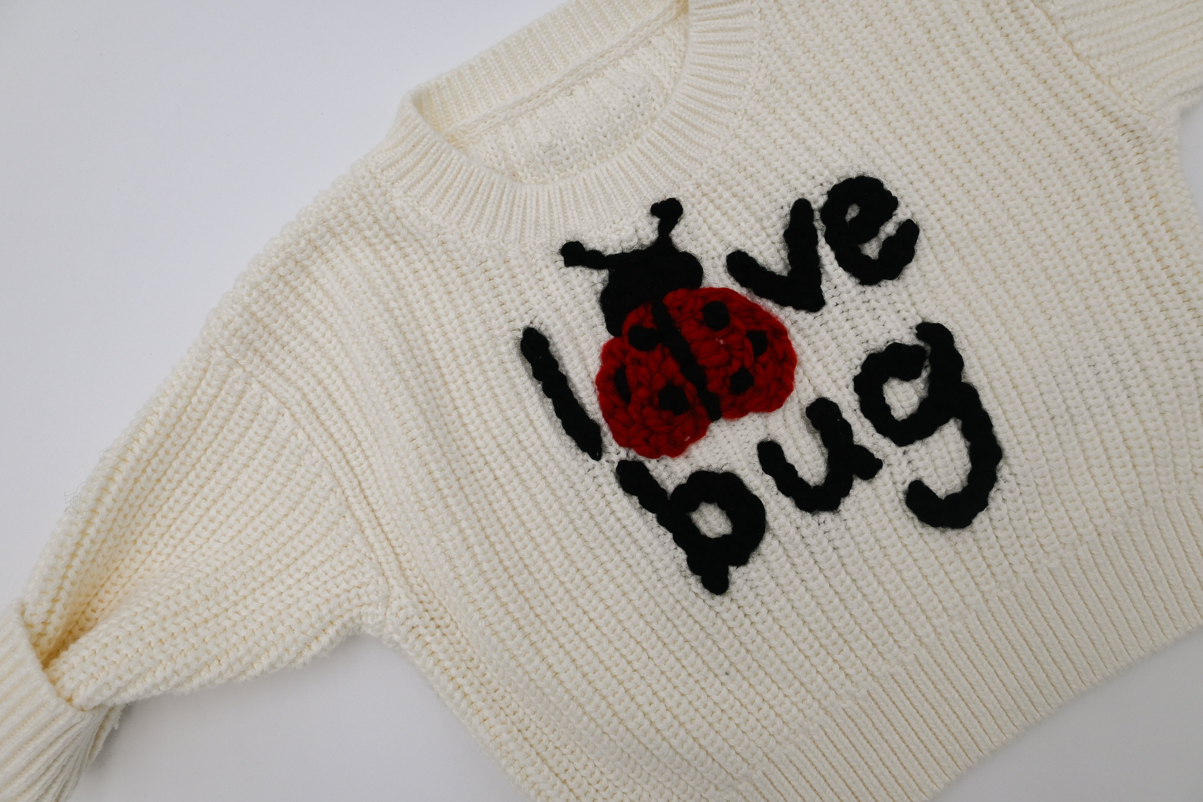 "Love Bug" Embroidered Sweater