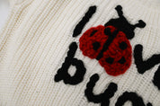 "Love Bug" Embroidered Sweater
