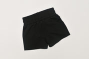 Bamboo Terry Drawstring Shorts - Black