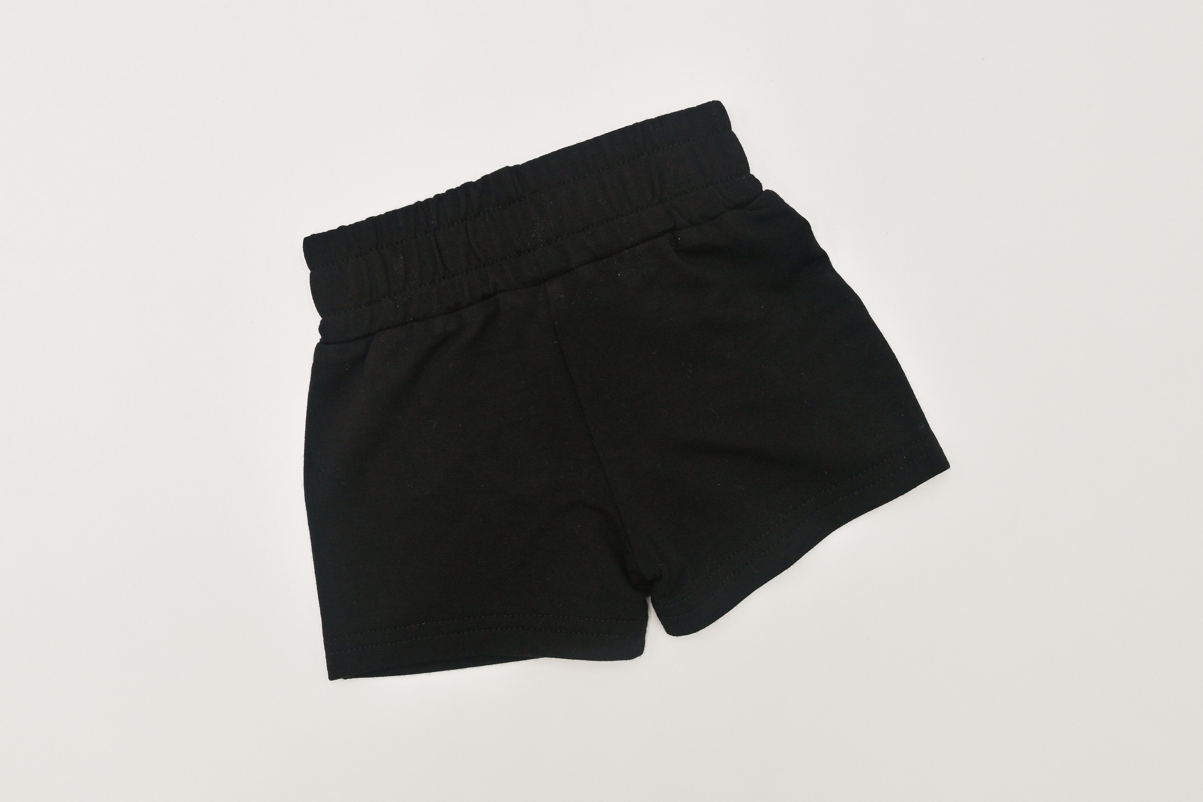 Bamboo Terry Drawstring Shorts - Black