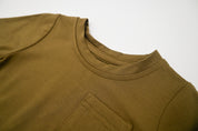 Long-Sleeve Bamboo Pocket Tee - Olive