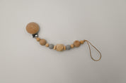 Handmade Natural Wood Silicone Pacifier Clip