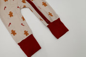 Zipper Romper - Gingerbread