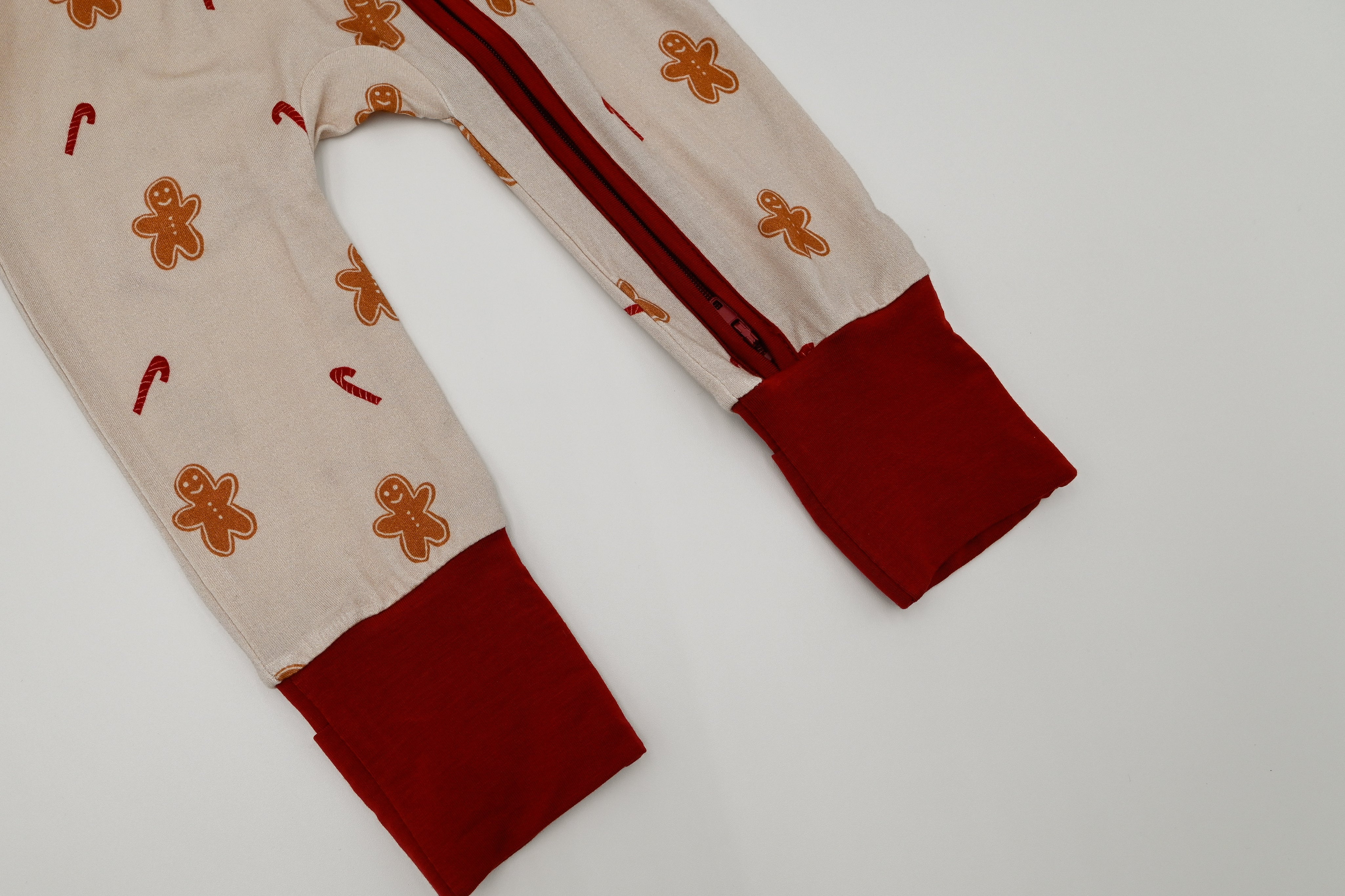 Zipper Romper - Gingerbread