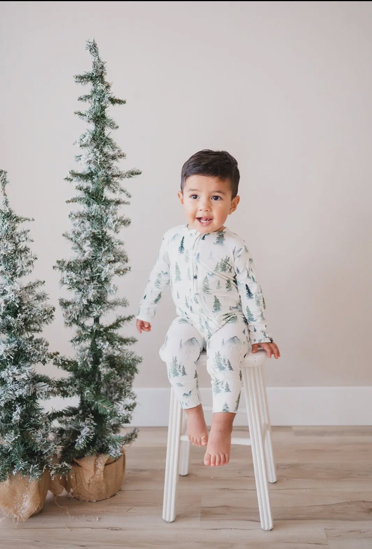 Zipper Romper - Forest Trees
