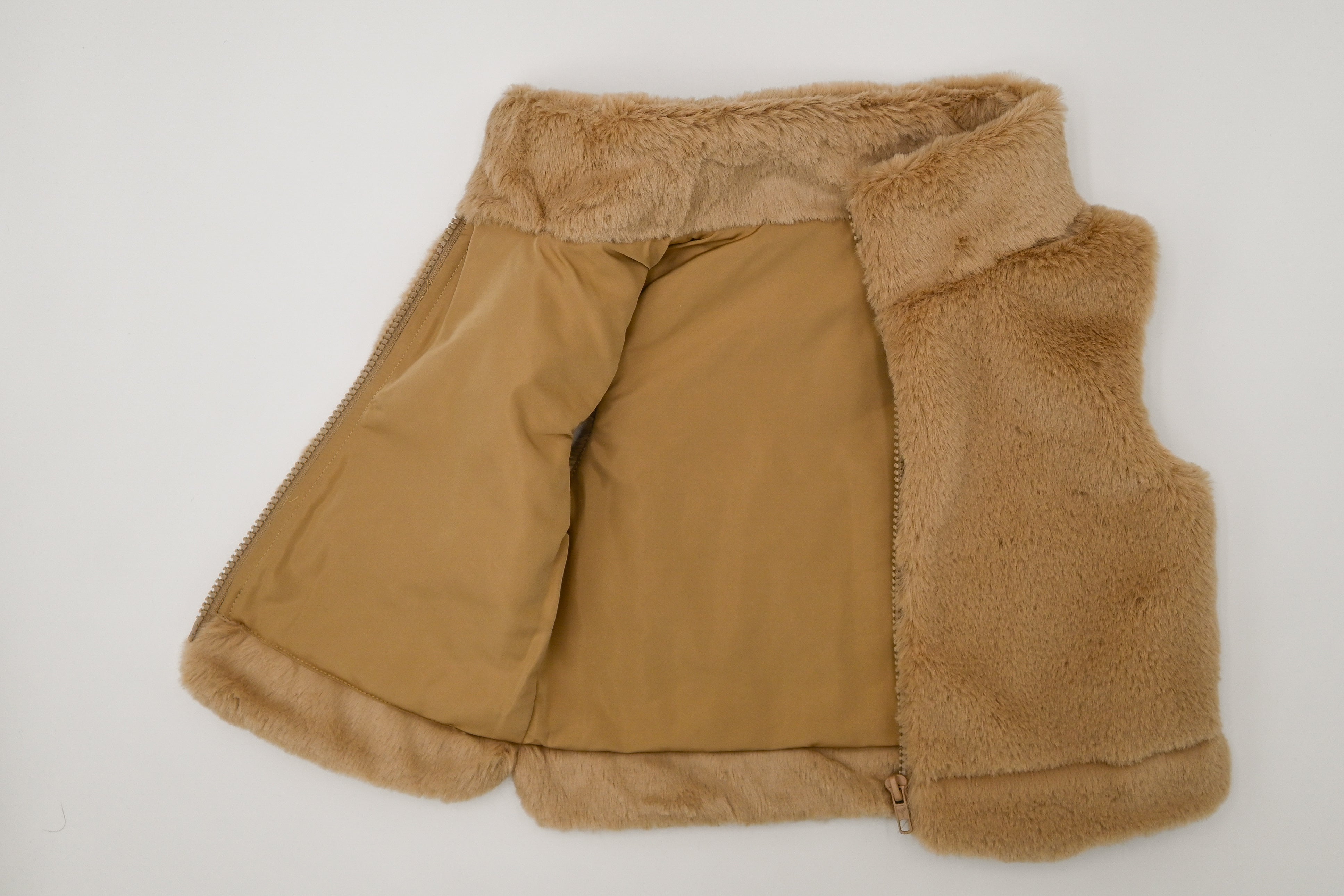 Fur Vest - Tan