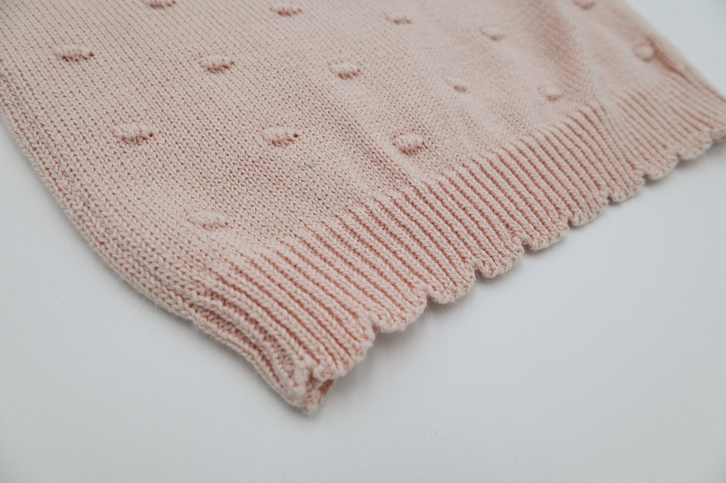 Organic Knit Sweater - Pink Pom