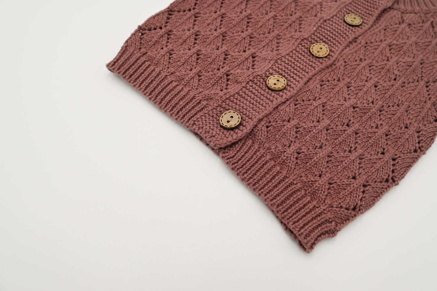 Annie Knit Cardigan - Plum