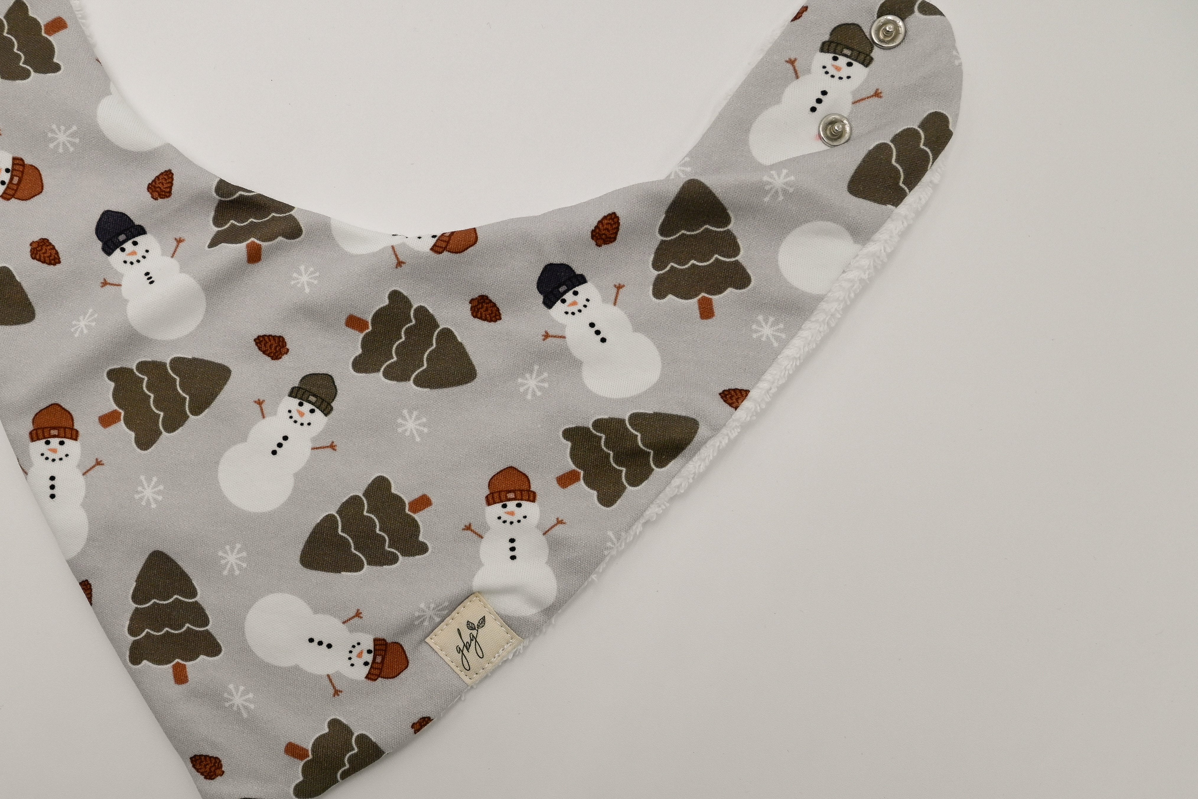 Holiday Snowman Baby Bib