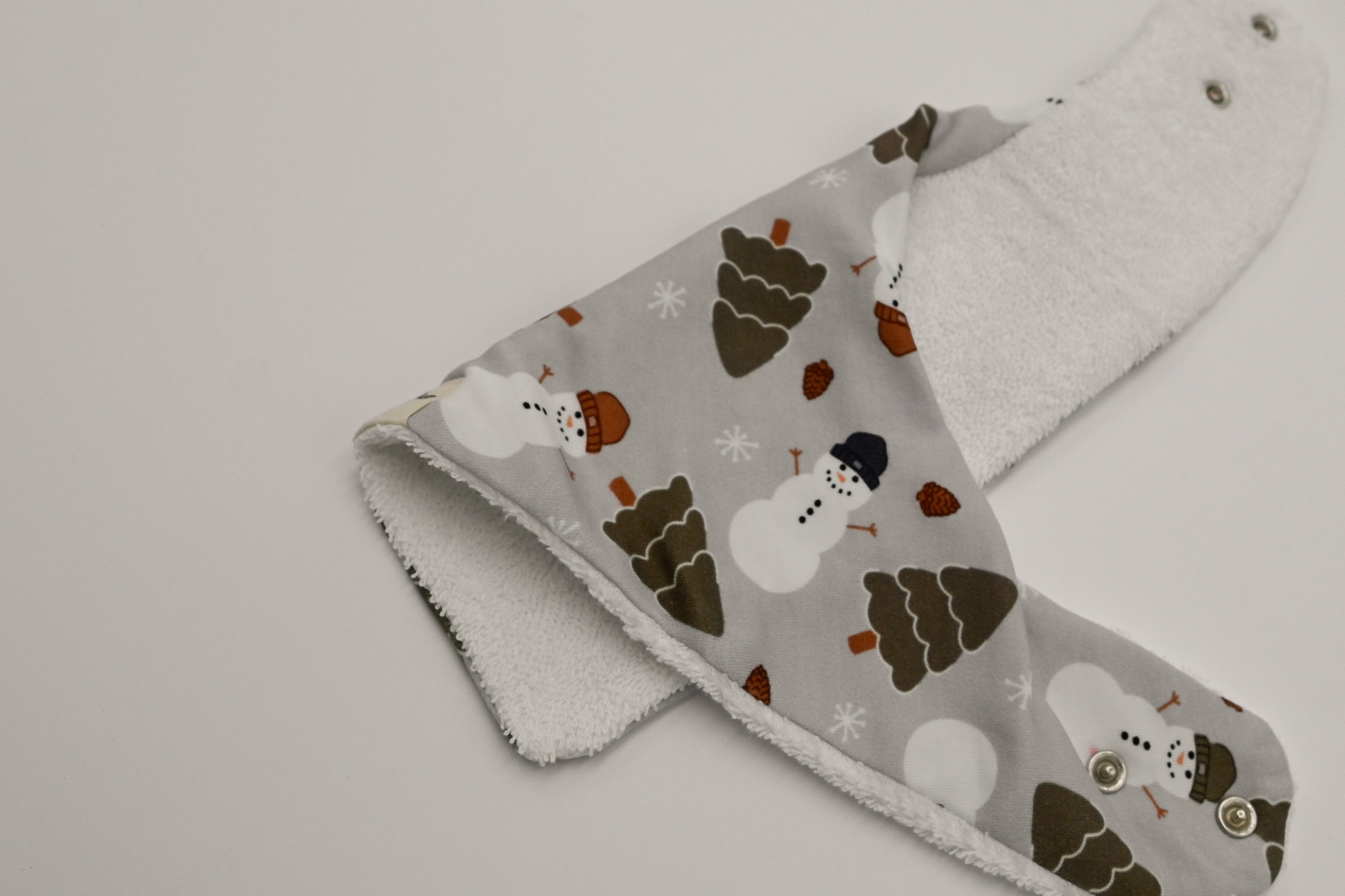 Holiday Snowman Baby Bib