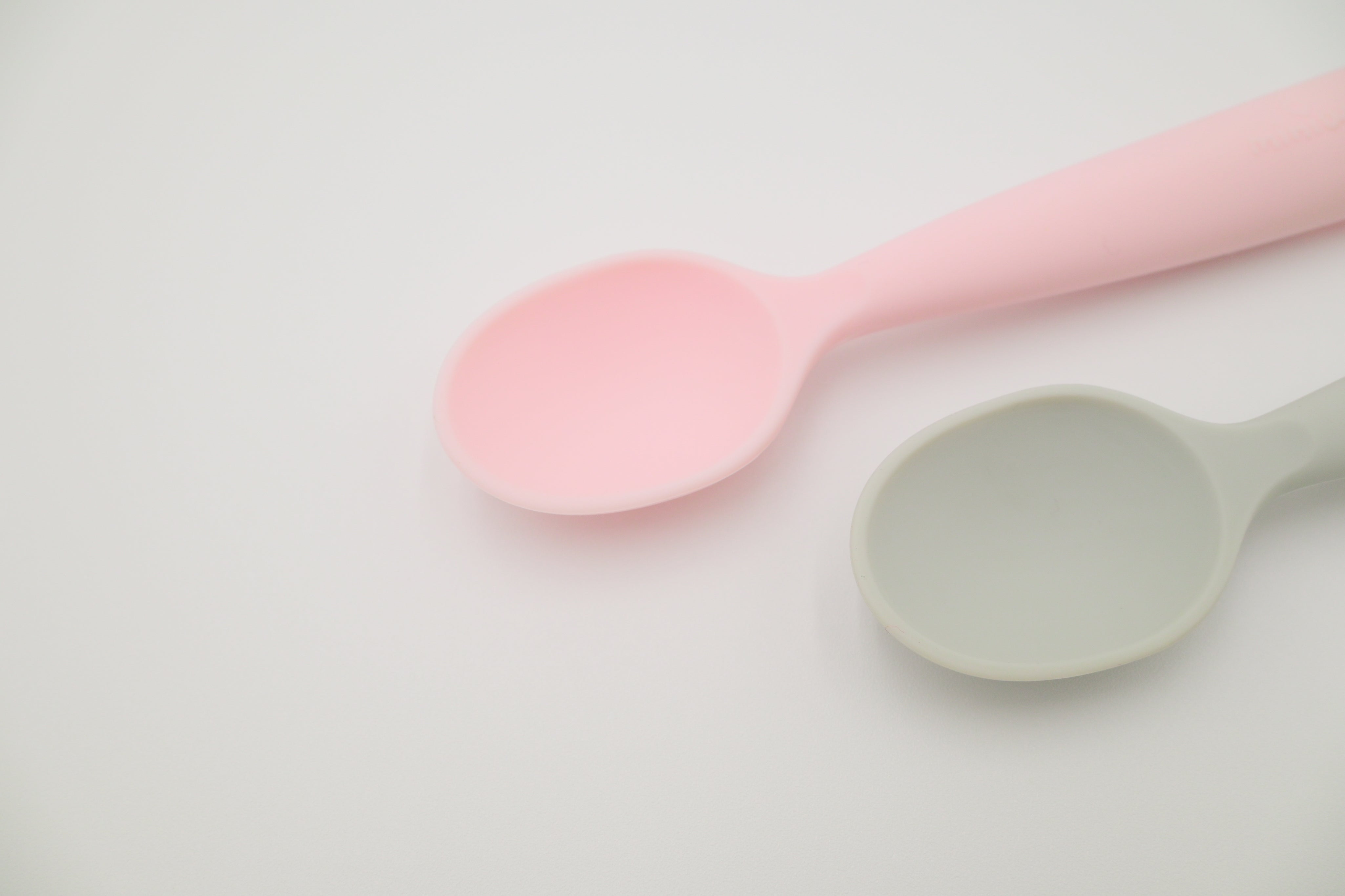 Training Spoon Set - Cotton Candy + Grey