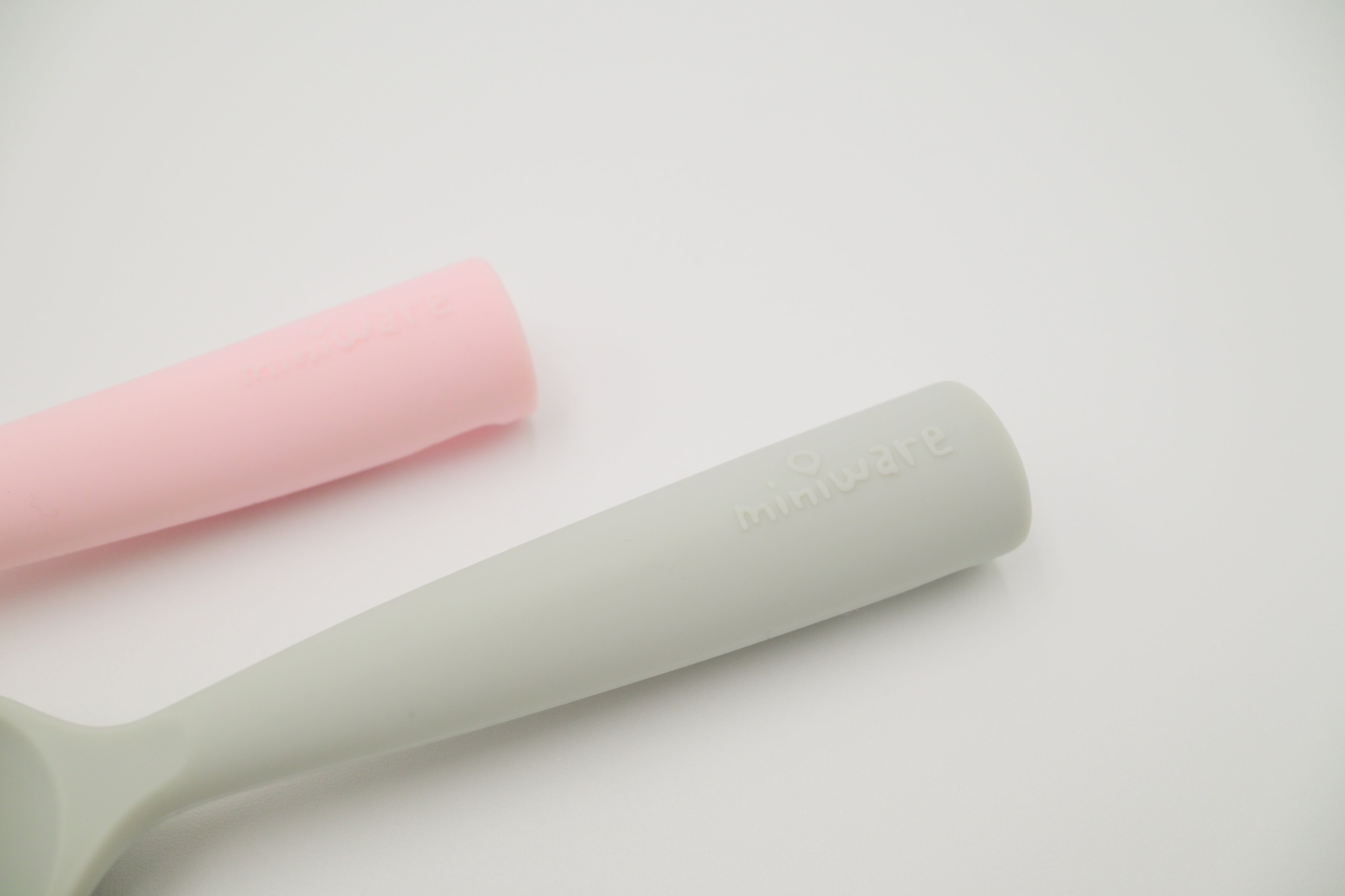 Training Spoon Set - Cotton Candy + Grey