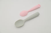 Training Spoon Set - Cotton Candy + Grey