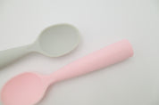 Training Spoon Set - Cotton Candy + Grey