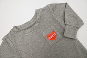 Long-Sleeve Bamboo Pocket Tee - Snack Heart