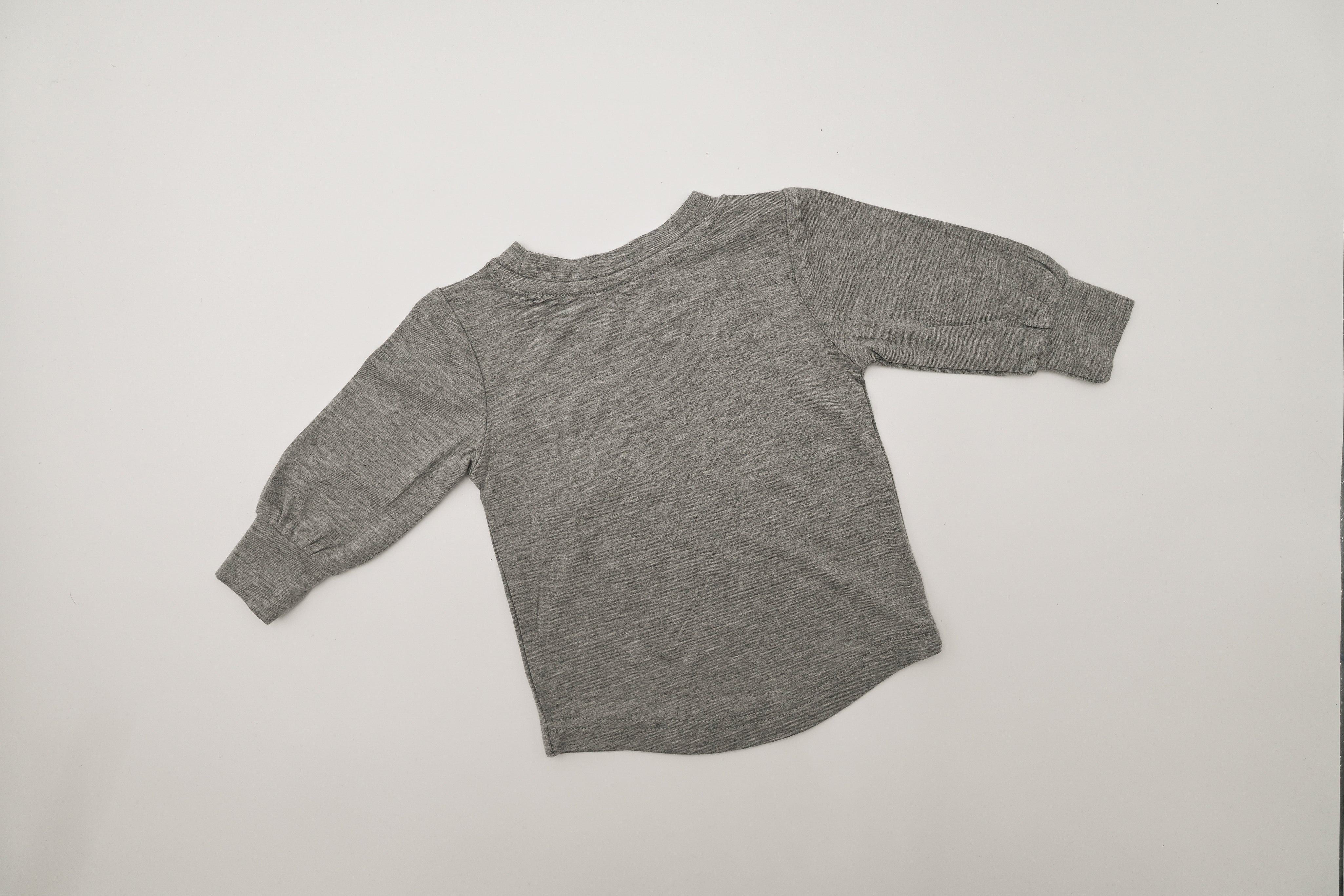 Long-Sleeve Bamboo Pocket Tee - Snack Heart