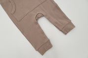 Ribbed Playsuit - Mocha