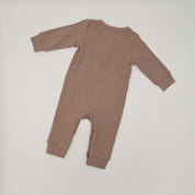 Ribbed Playsuit - Mocha