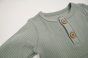 Ribbed Playsuit - Robins Egg