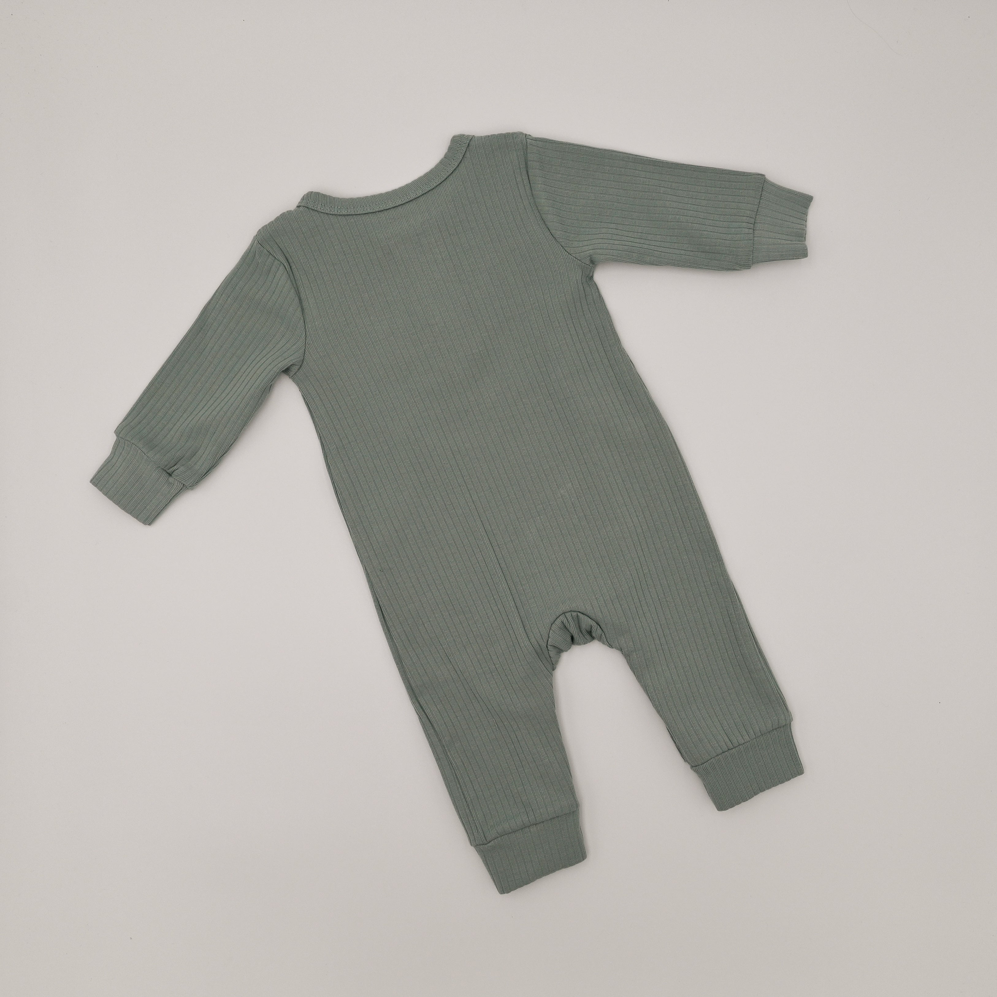 Ribbed Playsuit - Robins Egg