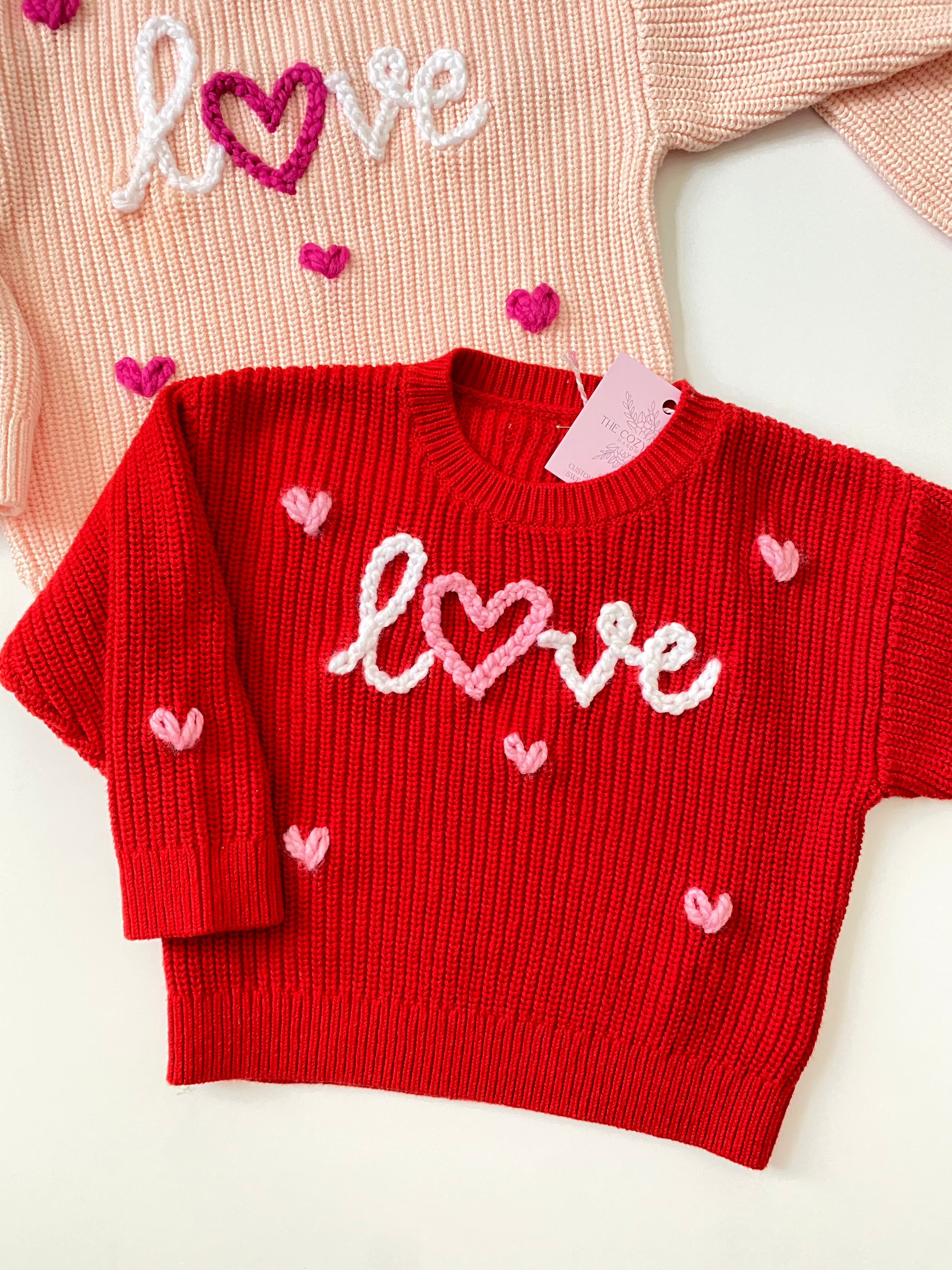 "Love" Embroidered Sweater