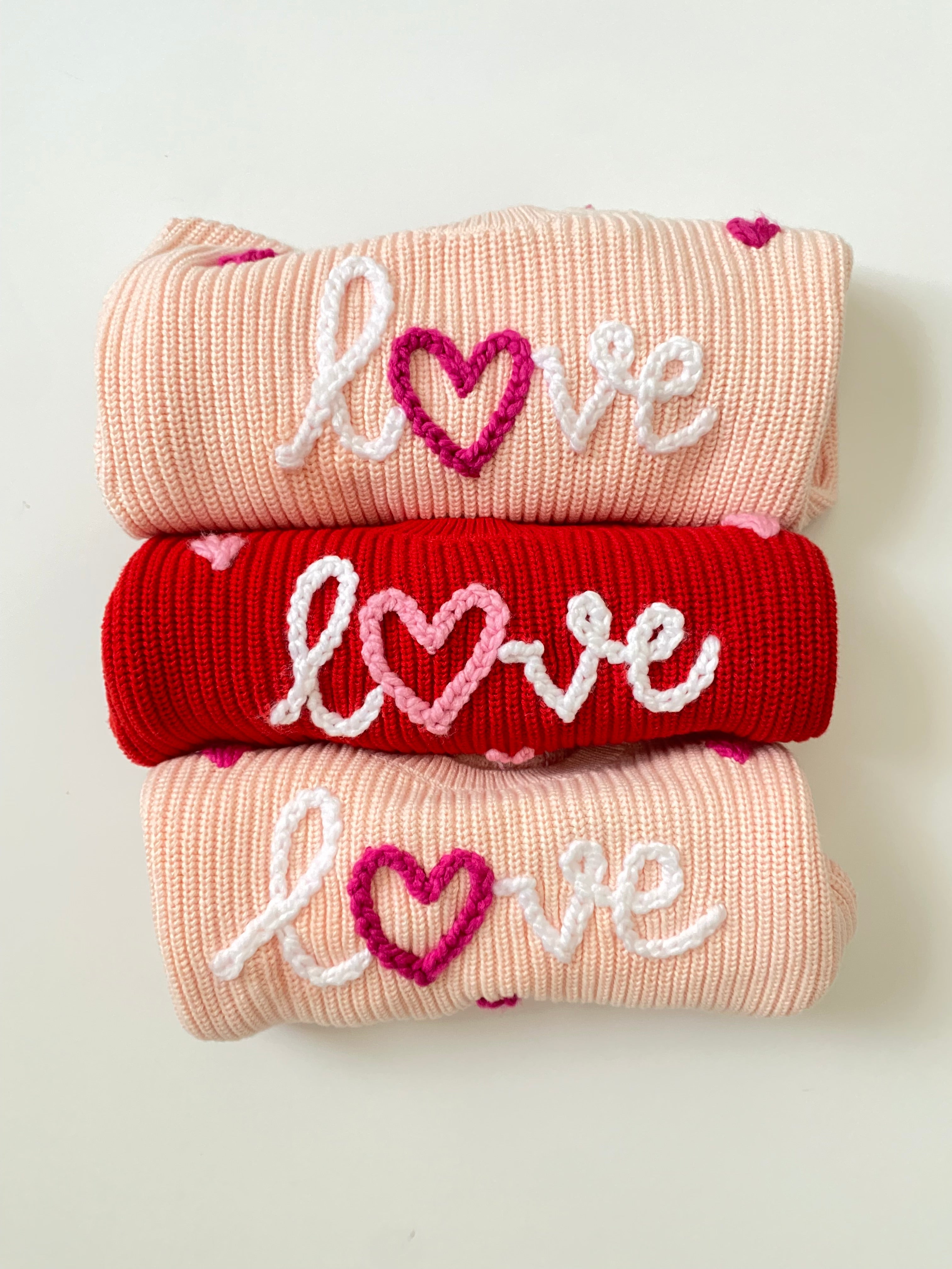 "Love" Embroidered Sweater