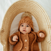 Aspen Cable Knit Bonnet - Pecan