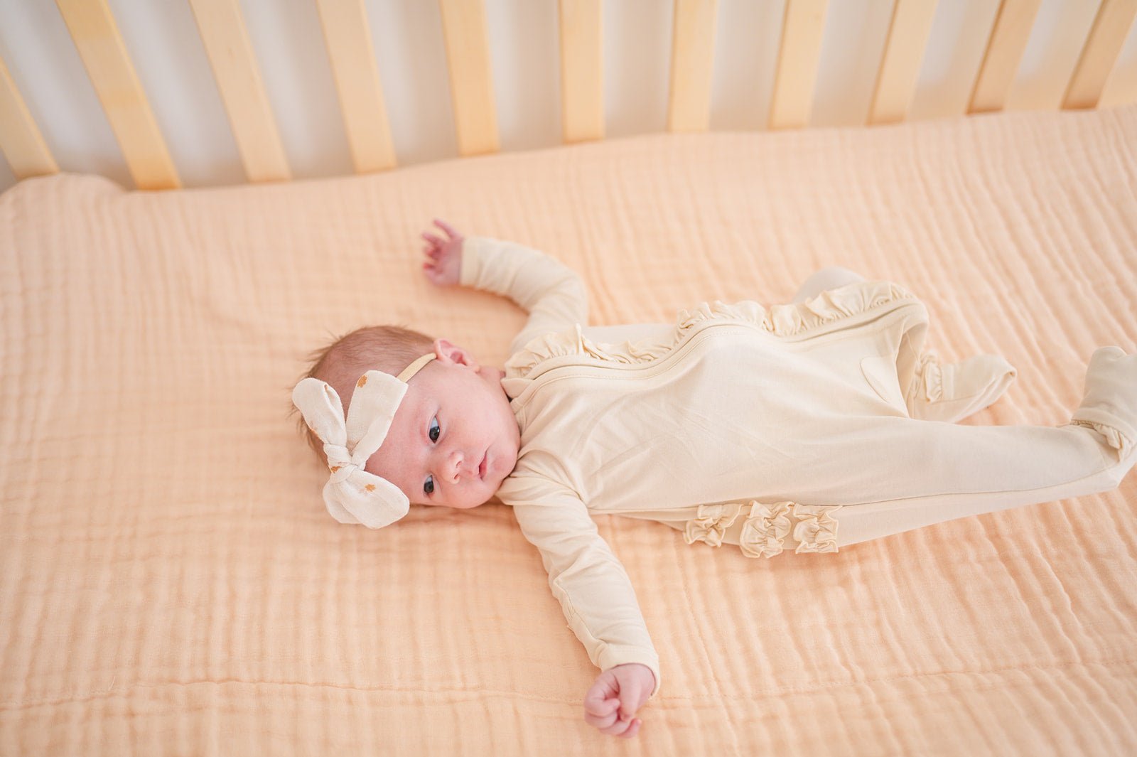 6-Layer Muslin Swaddle - Apricot